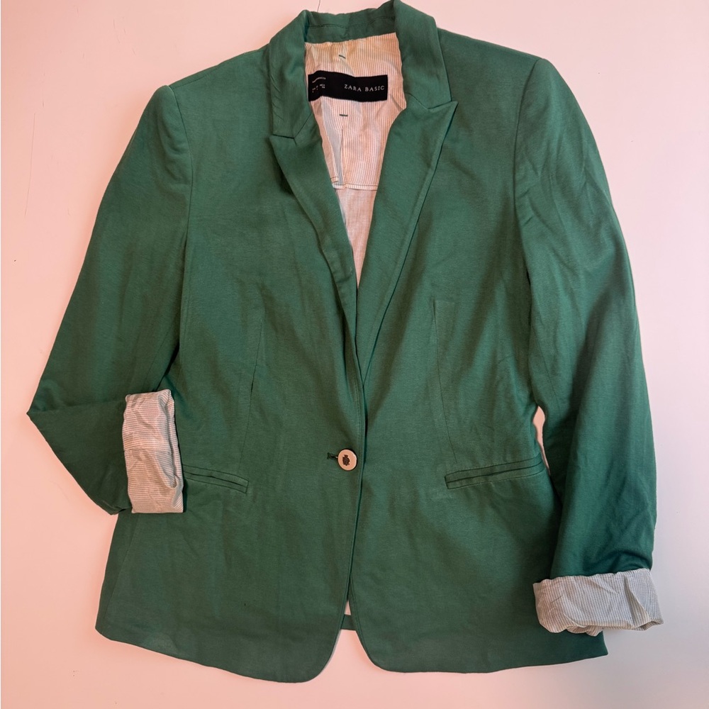 Zara Green Women's Blazer